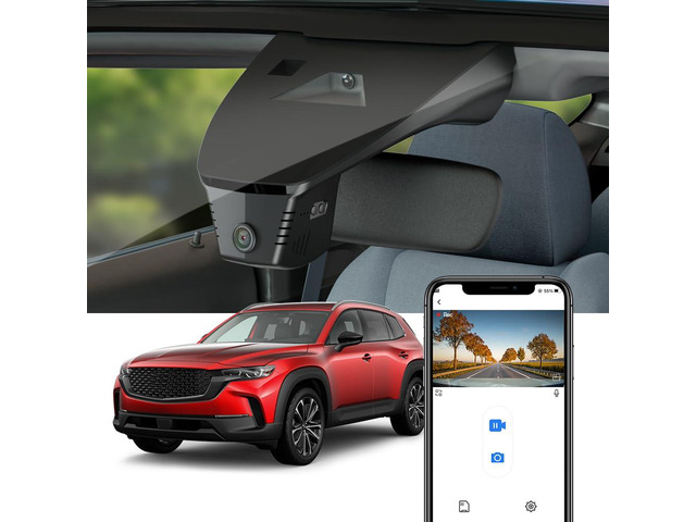 4K Dash Cam Adapts for Mazda CX-50 2025 (HD2-6607) 2.5 Turbo S Select Preferred Premium Plus Meridian Hybrid, OEM Style, UHD 2160P Video, WiFi &...