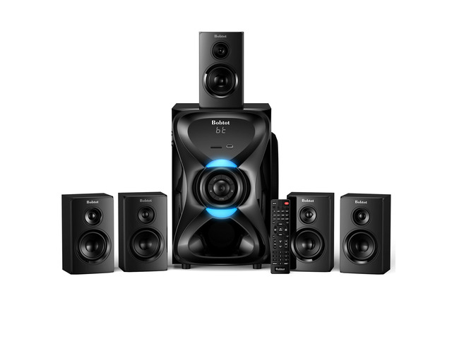 Surround Sound Systems Wireless Rear Satellite Speakers, 1000W Peak Deep Bass 8 inch Subwoofer 5.1/2.1 Channel Home Theater System with ARC...