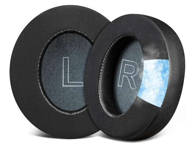 Cooling Earpads for Anker Q30/Q30i/Q35 Headphones - Black for Soundcore Life Q30/Q30i/Q35 Headphones