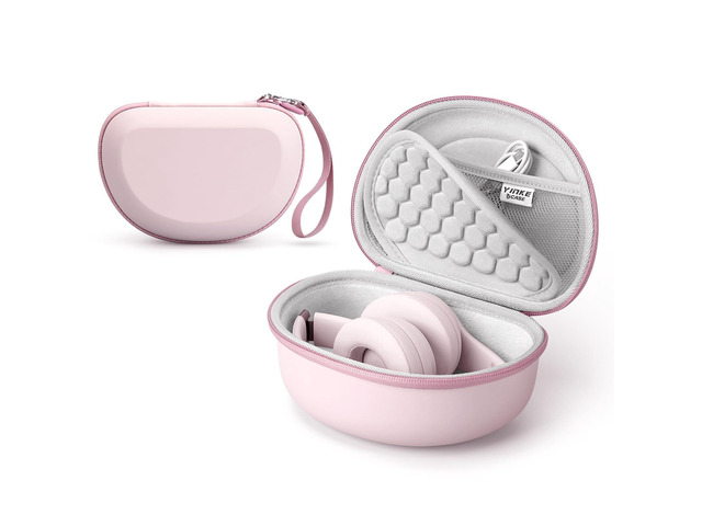 Hard Case for Beats Solo 4/Solo 3/Studio Pro/Studio3 On-Ear Headphones Universal Portable Travel Organizer Bag, with Honeycomb Lid Protection