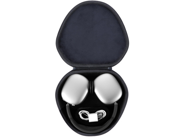 Storage Case Compatible with Apple AirPods Max Over-Ear Headphones Lightweight Carry, Secure Storage, Convenient Zipper, Soft Interior,Black Case