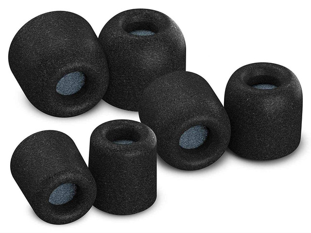 Memory Foam Replacement Ear Tips, Black (S/M/L) (3 Pairs) For Beats Powerbeats Pro, Beats Flex, Beats X, Powerbeats 1, 2, 3, Ultimate Comfort,...