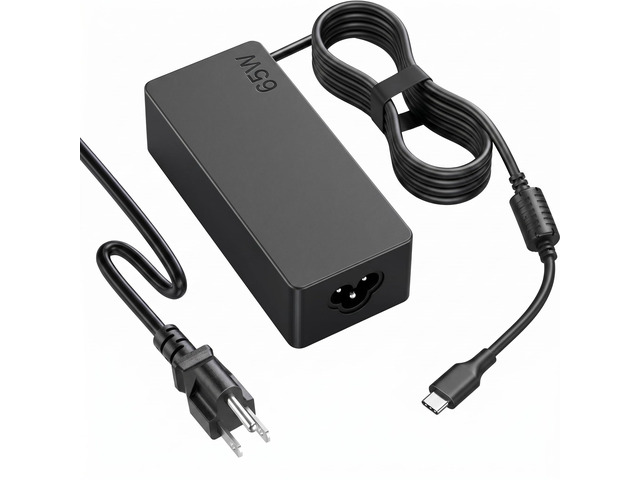 65W USB C Charger for LG Gram 14 15 16 17, 20V 3.25A Laptop Charger Compatible with USB-C Charging Laptops, AC Power Adapter for LG Gram 17Z90P...