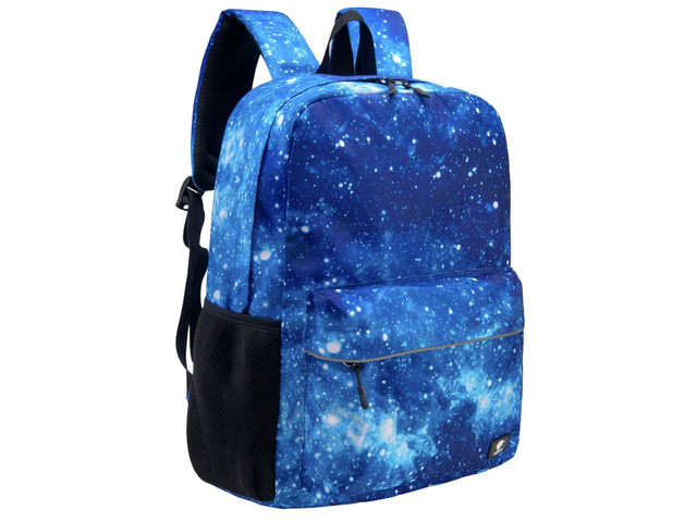 Galaxy Backpack for Boys, Girls, Teens, Boys' Pack for School, Kids' Bookbags with Padded Laptop Compartment, Space Backpack, Blue Galaxy, 17 Inch