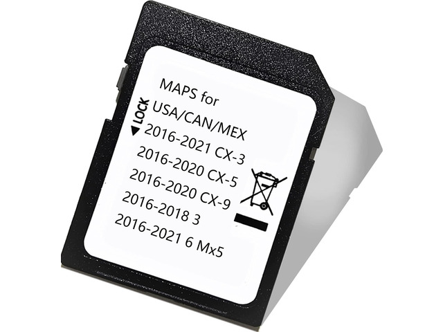 Latest Navigation SD Card, Compatible with:(2016-21)-Cx3. (2016-20)-Cx5. (2016-20)-Cx9. (2016-22)-Mx5. (2016-18)-3. (2016-22)-6