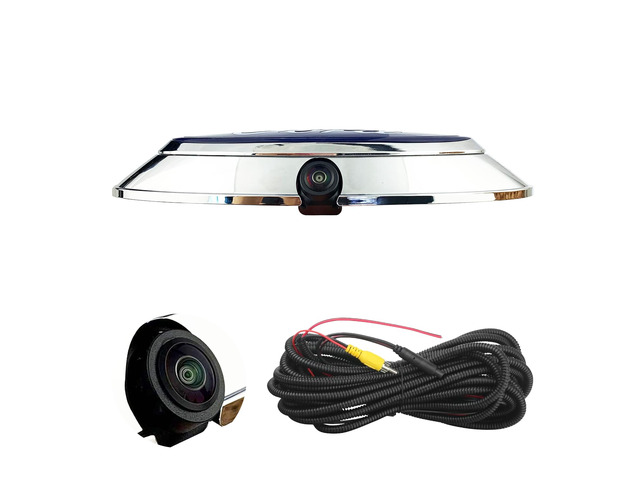 Aftermarket Emblem Backup Camera with Housing Bezel Kit for Ford Trucks Fits F150 F250 F350 F450 F550 (2004-2016), HD 700TVL Night Vision, RCA...