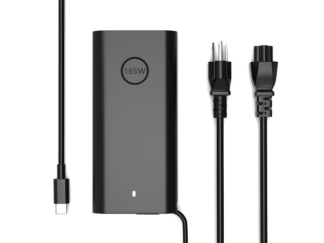 165W 28V 5.893A USB Type C GAN Power Adapter Compatible with Dell for Pro Max 16 18 Plus MB16250 MB18250, for Precision 5690 5680 3580 3581, for...
