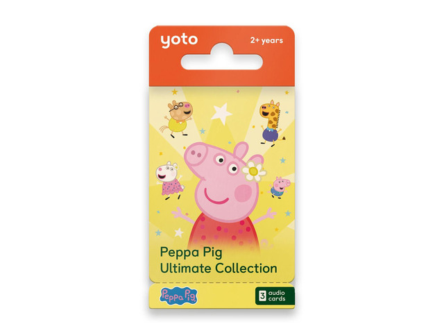 Peppa Pig Ultimate Collection - 3 Kids Audio Cards for Use with Player & Mini Allin1 Audio Player, ScreenFree Listening with Fun Festive Music for...