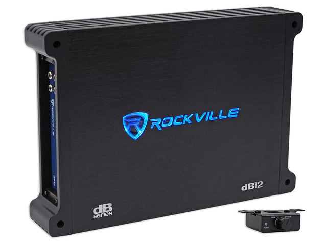 dB12 2000 Watt Peak/500w RMS Mono 2 Ohm Amplifier Car Amp, Bass Knob Bass Knob, MOSFET Power Supply, Subsonic Filter, Low Pass Crossover, Bass...