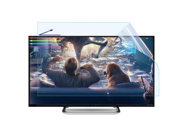 75 Inch Anti Glare TV Screen Film, TV Screen Protector Frosted Anti Glare Blue Light Dustproof Scratch Filter Film, New Protect Your Eyes, Reduce...