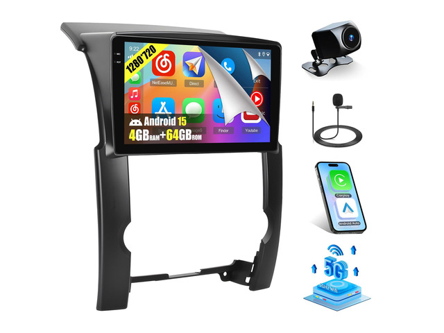[DSP] 4+64G 10.1' Touchscreen Car Radio for Kia Sorento 2009-2012 Incell Touchscreen, Wireless CarPlay Android Auto Car Stereo, 5GHz WiFi,...