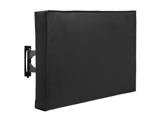 Outdoor TV Cover Waterproof and Weatherproof, TV Screen Protector for 38-40 inch TV, Fits Most TV Mounts and Stands, with Built-in Remote Pocket...