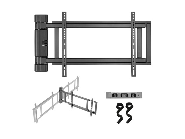 Swing Wall Mount Bracket for 32-75' TVs, Hinged, Pack of 1 Hinged bracket manually swings open up to 180 degrees with one finger for easy TV...
