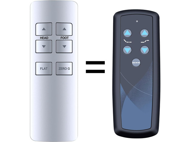 RF358C Replacement Remote Control for Ease 1.0, for Tempur-Pedic Ease 2.0 Adjustable Beds