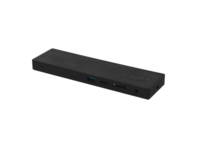 VT2510 USB-C MST 3X Monitor Docking Station - 100W of Power, 2X DispayPort, 1x HDMI, 4X USB Ports, Audio, Ethernet, SD Reader for Windows