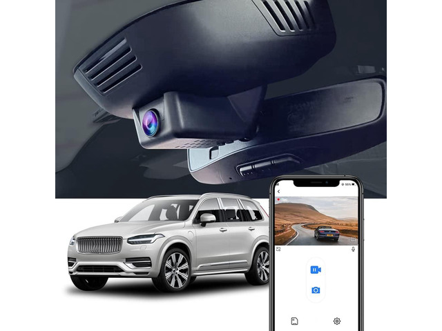 4K Dash Cam Suitable for for Volvo XC90 2023-2026 Plug-in Hybrid B5 B6 T8 (Model B), OEM Factory Look, UHD 2160P Video, Built-in WiFi & APP, Loop...