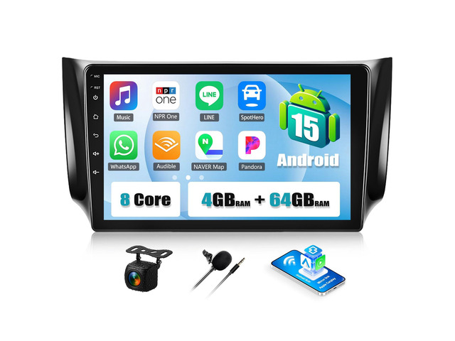 [8 Core/4G+64G] Android 15 for Nissan Sentra 2013-2017 Car Stereo Wireless Carplay & Android Auto, 10.1' 1280 * 720 IPS Touchscreen GPS,Bluetooth...
