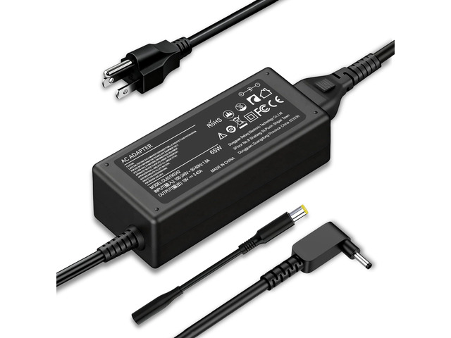 65W Laptop Charger with 3.0×1.1mm & 5.5×1.7mm DC Tips Replacement for Acer Fit N15Q8 N15Q9 N20C5 Aspire A515-44 A515-45 A515-56 Chromebook C738T...
