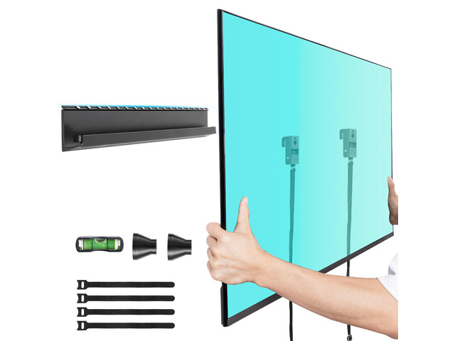 No Stud TV Wall Mount, Studless Drywall Mount TV Bracket for Most 32-70 TVs, No Damage, No Drill TV Hanger, Low Profile, Holds up to 130 lbs, Max...