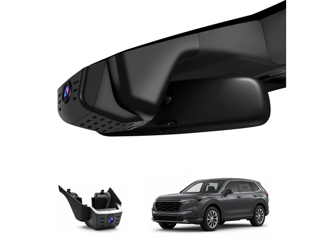 4K Dash Cam for Honda CRV 2023 2024 2025 2026 (Black) Integrated OEM Look Dashcam with 128GB Card,App & WiFi,Loop Recording,Built-in...