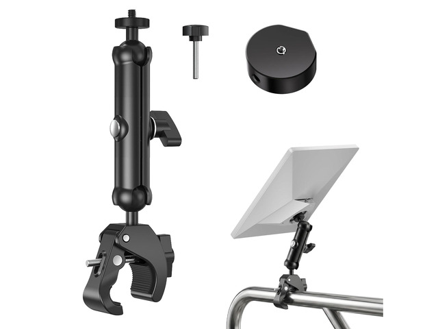 Pipe Adapter Compatible with Starlink Mini Mount, Foldable Clamp Fits 2026/2025 & 2024 Setups; T-Handle Attachment; RV ladder, Roof Rack and...
