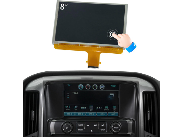 LCD Touch Screen fit for Chevrolet Chevy Silverado 1500 2500 3500HD Tahoe Suburban Colorado GMC Acadia Yukon Sierra Canyon Terrain 2014 2015 2016...