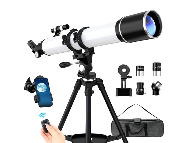 Telescope for Adults High Powered, 90mm Aperture (36X-270X) 900mm Focal Length Refractor Astronomy Telescopes for Planets and Stars, Professional...