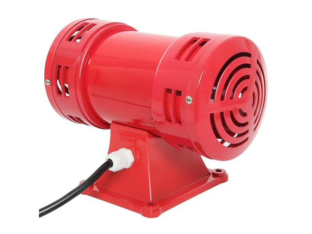 Air Raid Siren, 110V Electric Motor Driven Siren Alarm - 150db, Super Loud for Home & Outdoor