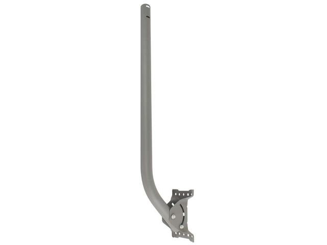 J Pipe Mount Mast for Outdoor Antenna, Sturdy One-Piece Antenna Mounting Pole, Powder Coated Paint Finish, No Rust (Length 38', Diameter 1.66')