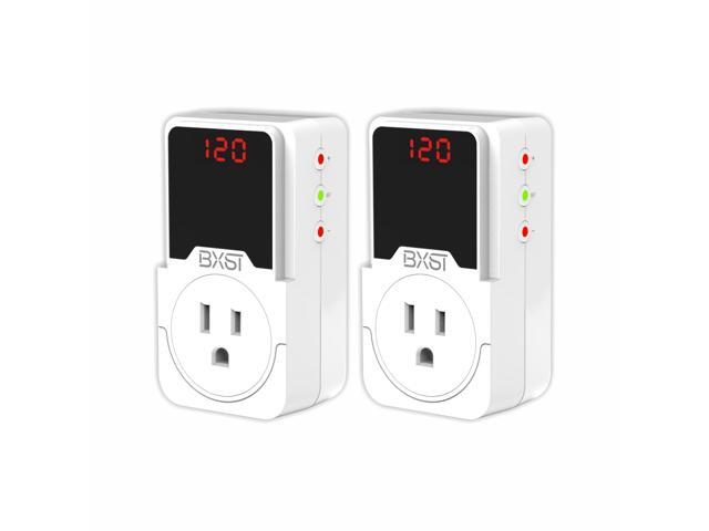 Surge Protector Outlet, Voltage Regulator for Refrigerator, TV, PC and Home Appliances, Adjustable High/Low Voltage Protection, Wall Outlet Surge...