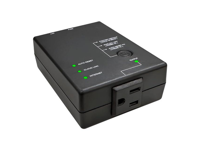 5 IP Enabled Remote Power, Ping Auto Reboot, Single Outlet, 10A Fuse, WiFi & LAN, Cloud & APP