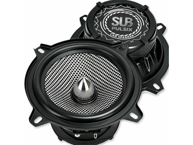 GlassForce 5.25 Speakers, 600W Peak 4 Ohm 5.25 Car Speakers, 5 1/4 Bullet Midrange Speakers with Two-Tone Woven Glass Fiber Cone, Raised Aluminum...