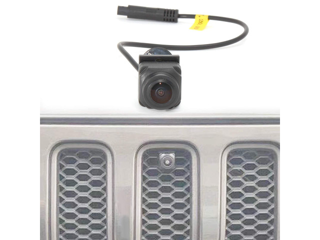 Front View Camera for Jeep Wrangler JL Rubicon JLU JLR Gladiator JT 2018-2021 Forward Facing Off-Road Camera Metal Housing Easy Mount, Grille Mount...