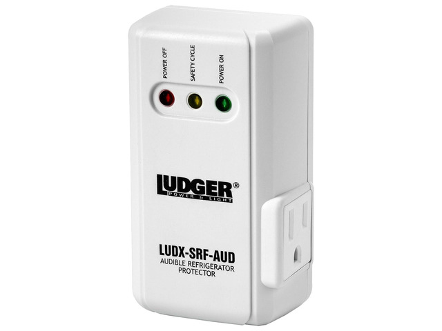 Power Surge Protector for Appliances (LUDX-SRF-AUD), ETL Certified, Appliance Surge Protector Refrigerator 90 Degrees, Connects to All Types of AC,...