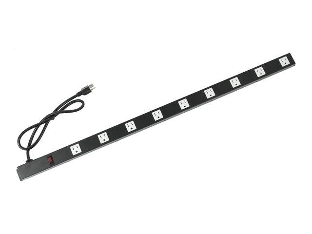 9 Outlets 3 Feet Power Cord 3 Feet Body OT3093 Heavy Duty Metal Surge Protector Power Strip with Mounting Parts - Free End Caps for Shipping...