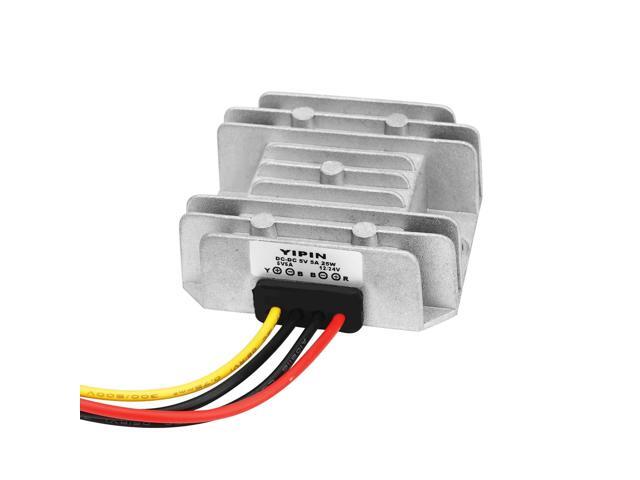 25W DC-DC 12V 24V to 5V 5A Converter Buck Regulator 5 Volts Waterproof Vehicle Power Supply