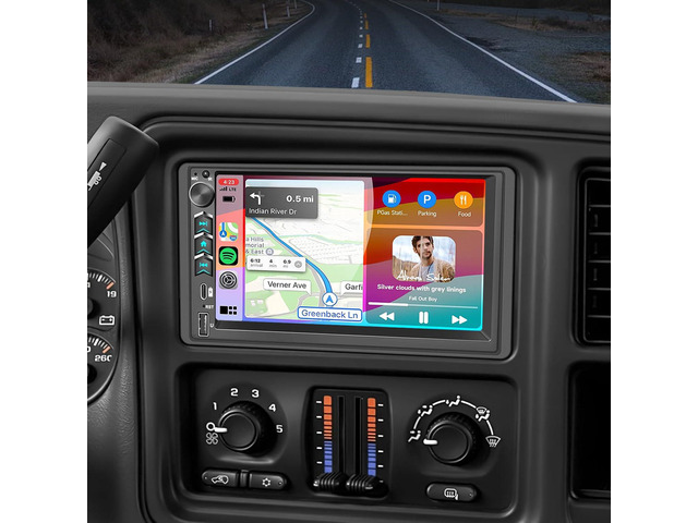 Car Radio Stereo for Chevy Silverado SSR Tahoe Suburban Avalanche GMC Sierra Yukon 2003-2006 /Colorado Canyon 2004-2012/CarPlay Android Auto GPS...