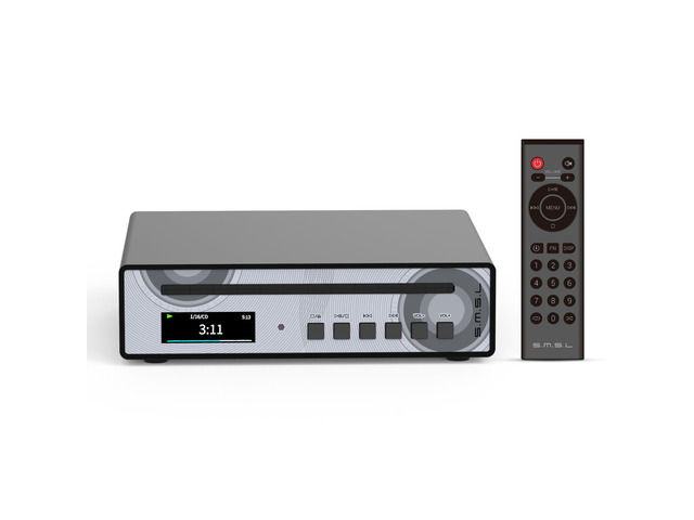 SMSL PL100PRO CD Player, Dual CS43131 DAC Chip Lossless MQA Playback CD-R/CD-RW/MP3 Disc, XLR/RCA/Optical/Coaxial/3.5mm/4.4mm Headphone Output,...