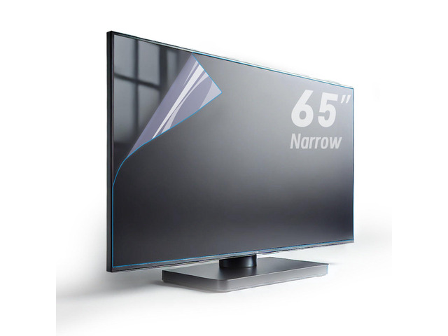 Anti Glare Film for TV 65 and 65 inch Narrow, Anti Blue Light Screen Frosted Film, New Upgrade Frosted Surface Anti Scratch,65 In Glare TV Screen...