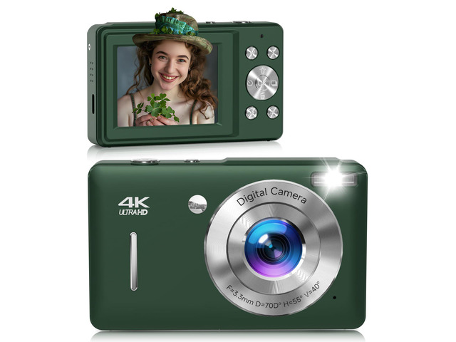 Digital Camera, 44MP FHD 1080P Digital Point and Shoot Camera with Anti Shake, Smile Capture 16X Zoom, Compact Small Camera for Teens Girls Kids...