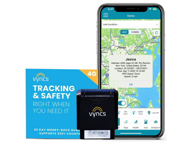 Pro 4G No Monthly Fee 60 Seconds GPS, Live Map, Trip Replay, OBD GPS Tracker for Cars, Real Time GPS, 1 Year Data SIM, Teen Driving Alert Car...