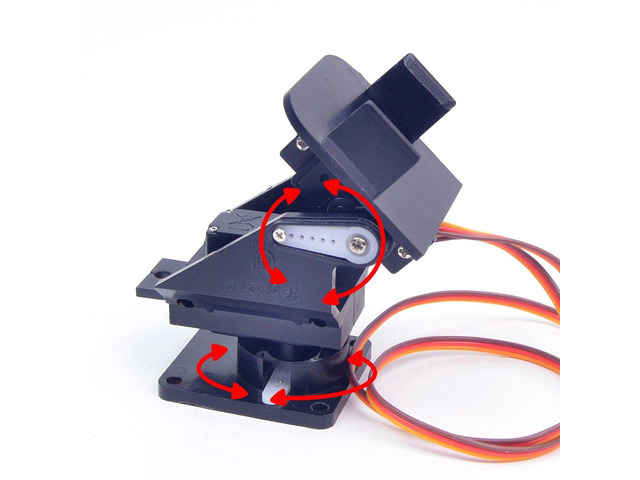 Mini Pan-Tilt Kit Camera Platform - Assembled with Micro Servos, Anti-Vibration Camera Mount for FPV Drones & Planes