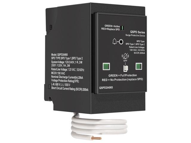 Replacement for Siemens QSPD2A065P Plug-in Surge Protection Device, 2-Pole 65kA 120/240V, 1Ø, 3W, Fits Siemens Type QP Load Centers, Whole House...