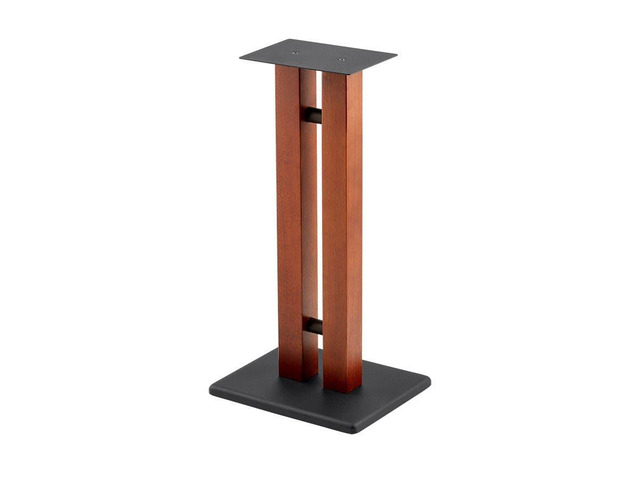 Speaker Stands - 50lbs Capacity, Adjustable Spikes, Sturdy Construction, Ideal for Home Theater Speakers, 24 Inch, Cherry