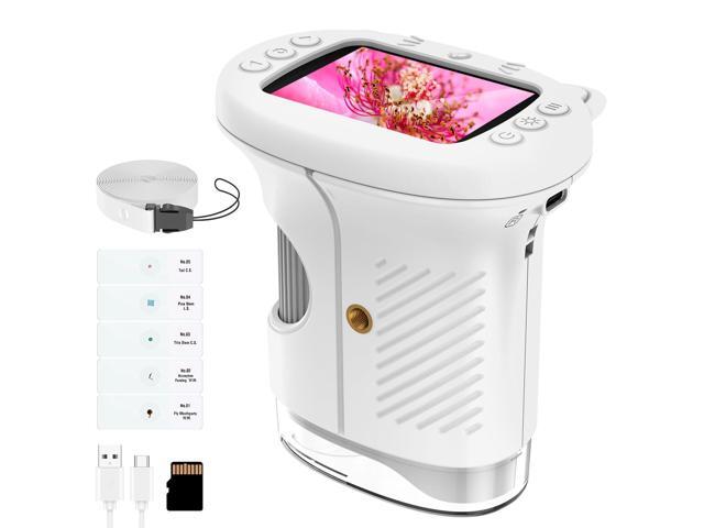 Kids Handheld Digital Microscope 1000X: Science Gift Kit STEM Toy Ages 5-13 8GB SD Card for Photo/video, Rechargeable, 2.4' Screen, 8 LEDs,...