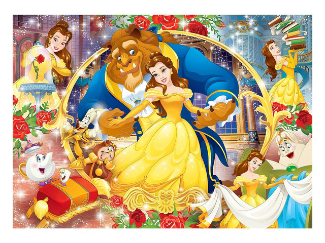 Princess Backdrop, 7x5 FT Banner Background Cartoon Theme Birthday Party Supplies & Decor for Girls