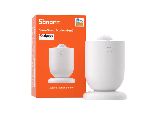 SenseGuard SNZB-03PR2 Zigbee Motion Sensor with Light Sensor for Light Control, Alarm System, Automation, Illuminance History, Compaitble with Home...