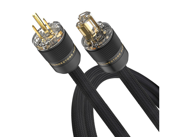 Audiocrast HiFi Power Cord, Hi-End Braided Sleeve Amplifier Power Cable - 10AWG - OD 17MM - Shielding, Audiophile High Fidelity AC Power Wire with...