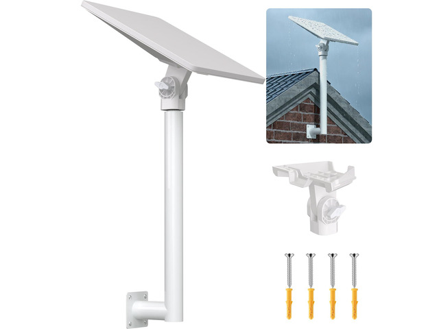 Wall Mount for Starlink Mini, 1/4-20' Threaded Screw Aluminium Alloy Mounting Pole with Adjustable Pipe Adapter,Easy Installation Drilling...