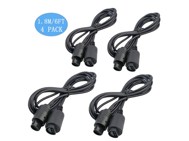N64 Extension Cables for Nintendo N64 64 Controller (4 Packs)